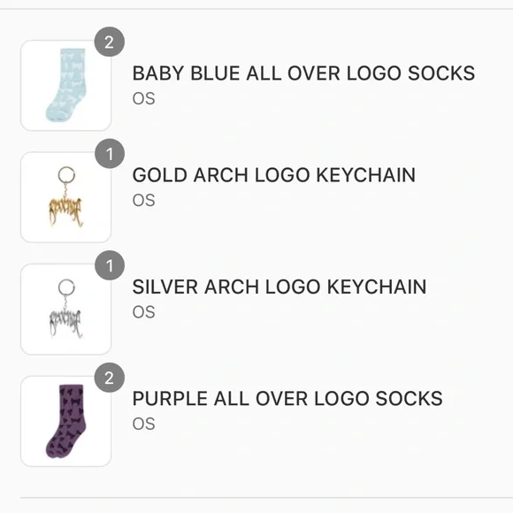 Revenge ‘Gold Arch Logo’ Keychain - Picture 4 of 4